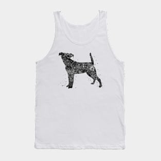 jack russell dog black and white art Tank Top